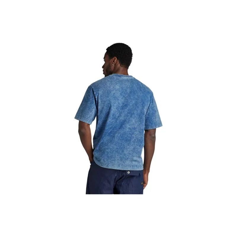 G-STAR RAW Drop Shoulder Sleeve T-Shirt Men's Pale Blue-2