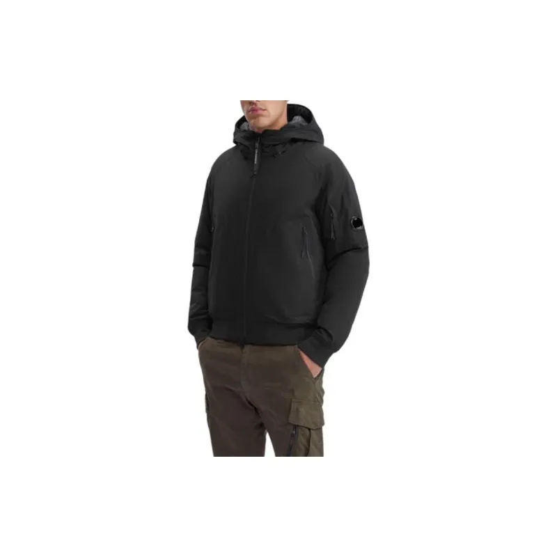 C.P.Company FW23 Pro Tek Hooded Jacket Jackets Coats Men's Black-3