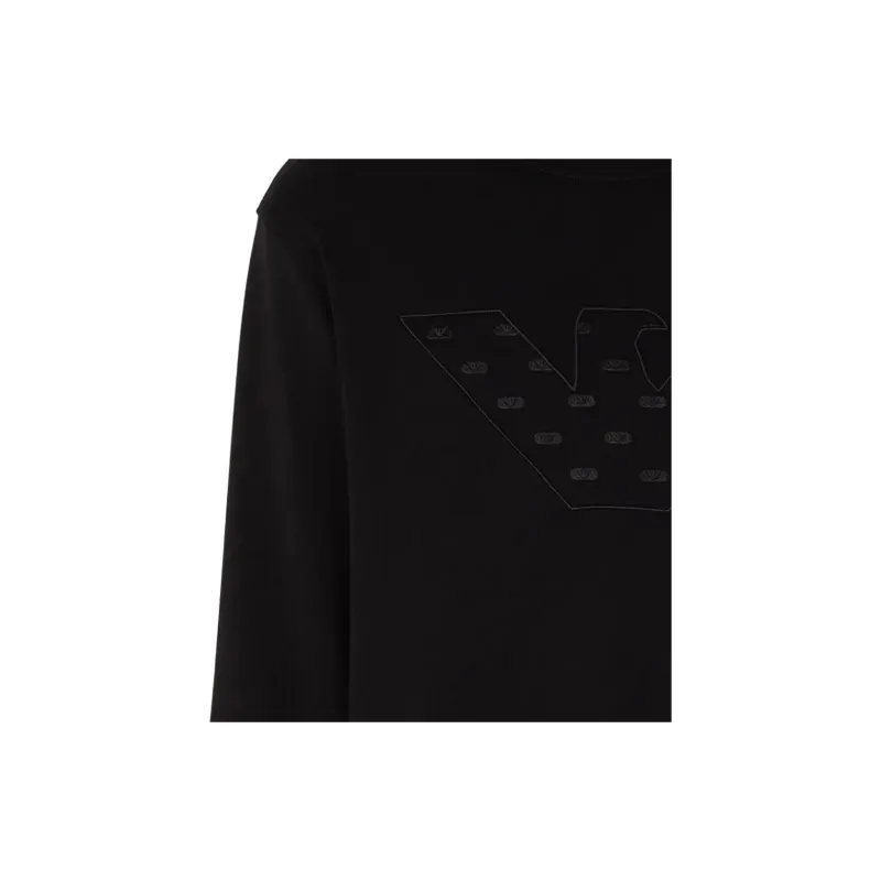 EMPORIO ARMANI Logo-embroidered Cotton Sweatshirt-5