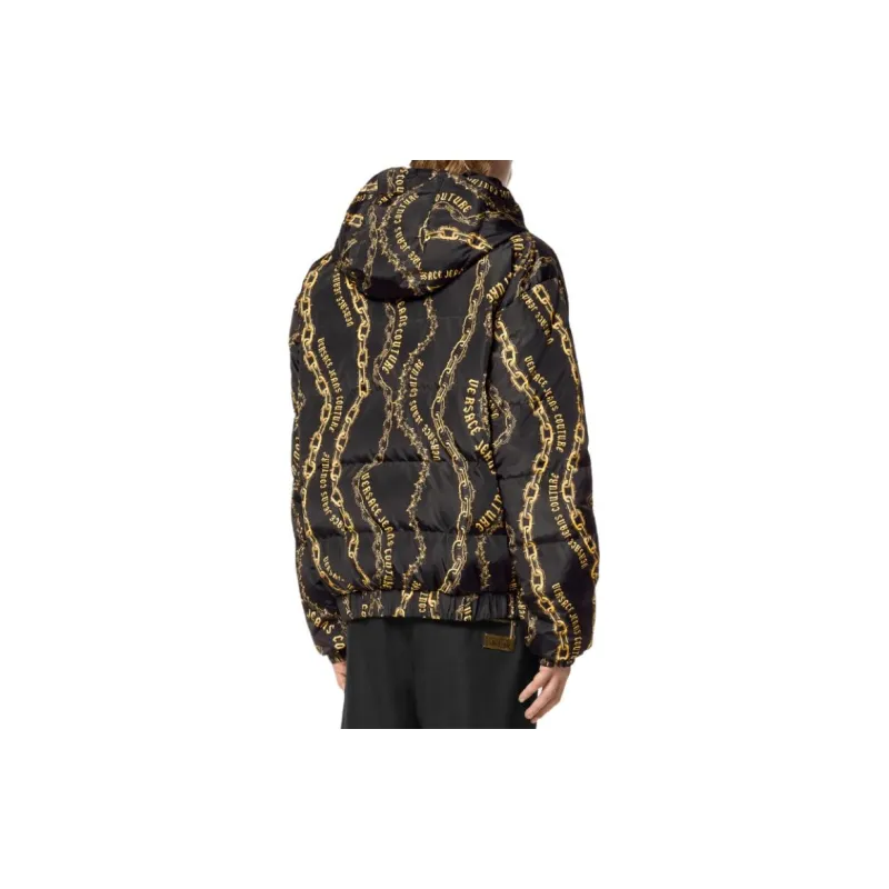 VERSACE JEANS COUTURE Reversible Chain print Hooded Jacket-3
