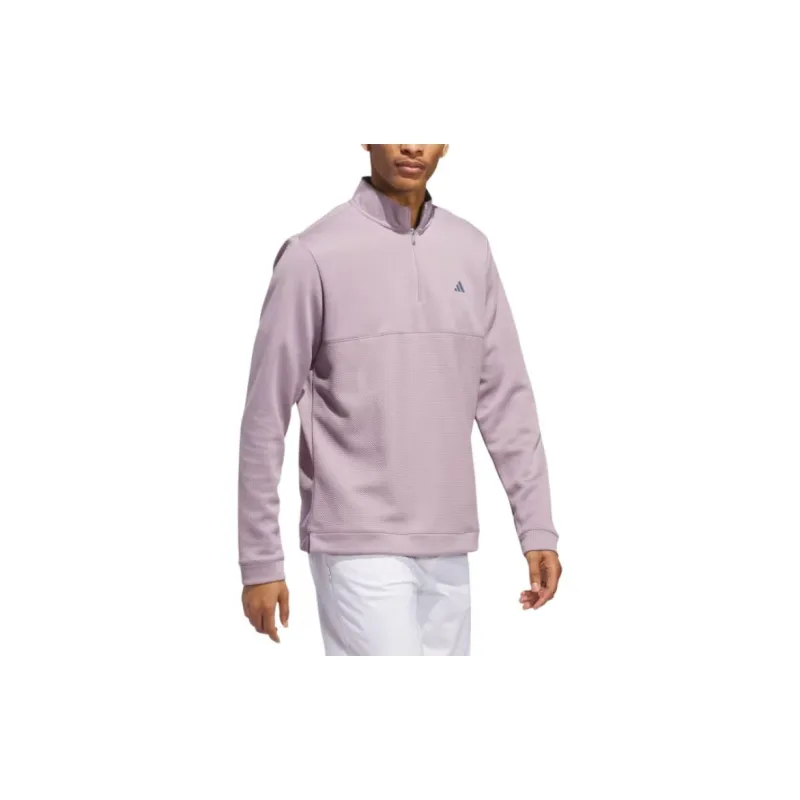 Adidas Ultlmate Textured QuarterZip Jackets Coats Men's Light Pink-3
