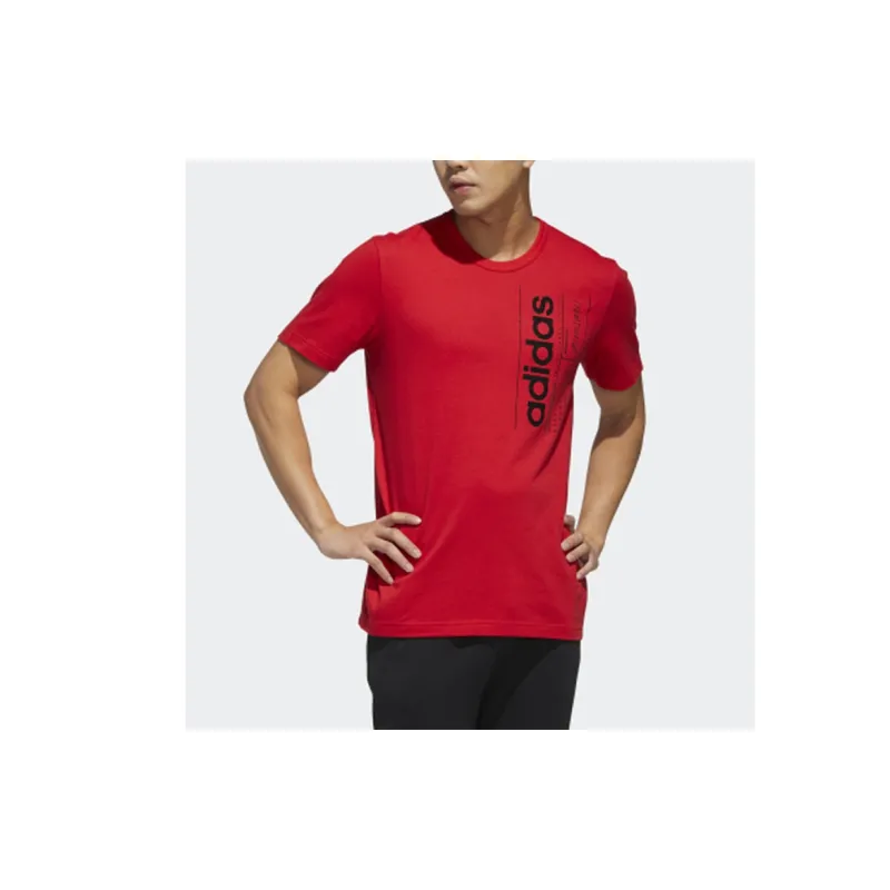 Adidas T Shirts Men Light Scarlet-8