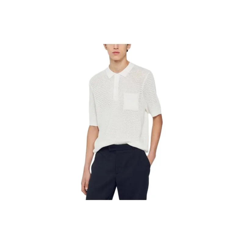 Sandro FW23 Sweater Men's White-3