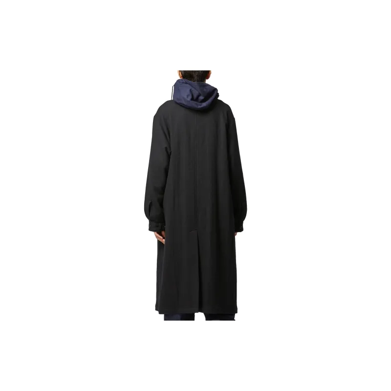 Yohji Yamamoto Notched lapel Felted Trench Coach-3