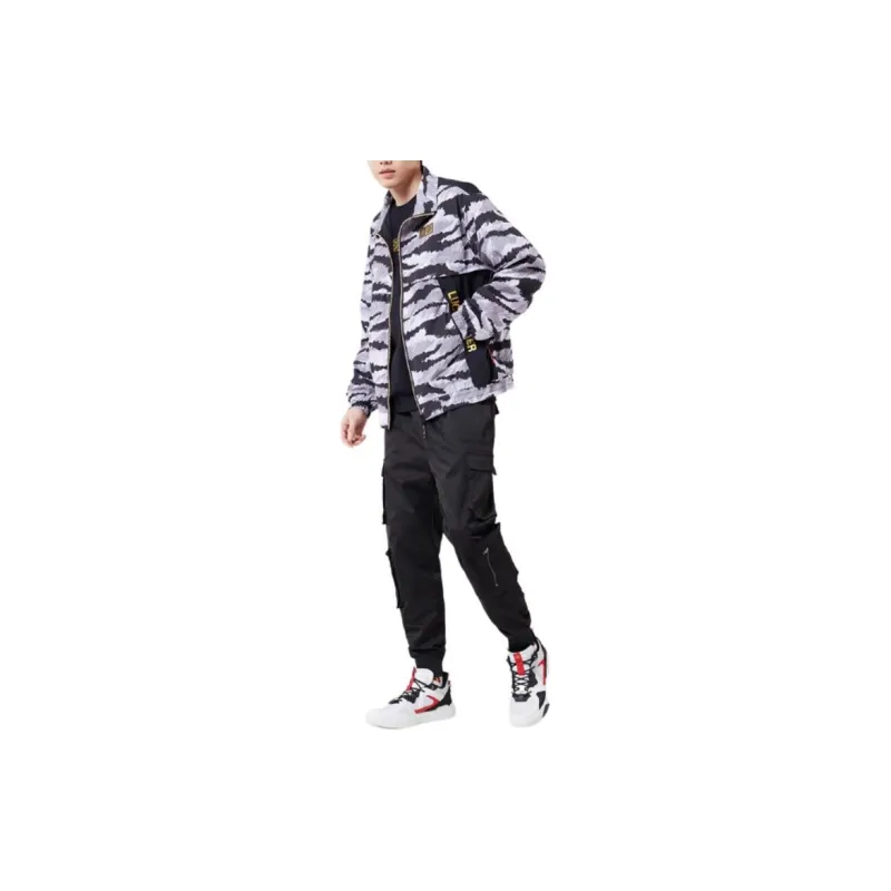 XTEP Jackets & Coats Men's Heather Gray/Jet Black-3