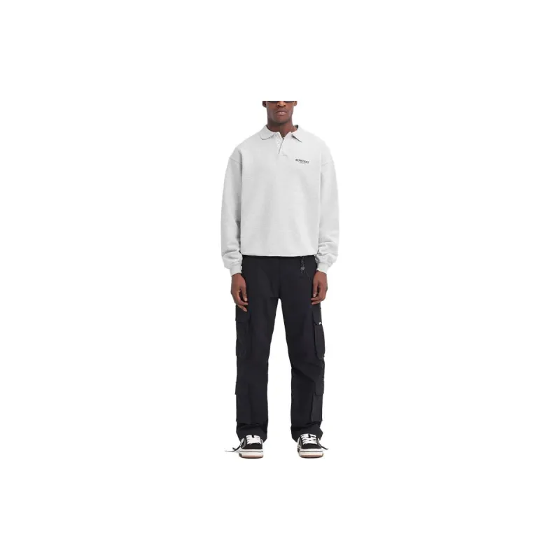 REPRESENT Owners Club Long Sleeve Polo Sweater-2