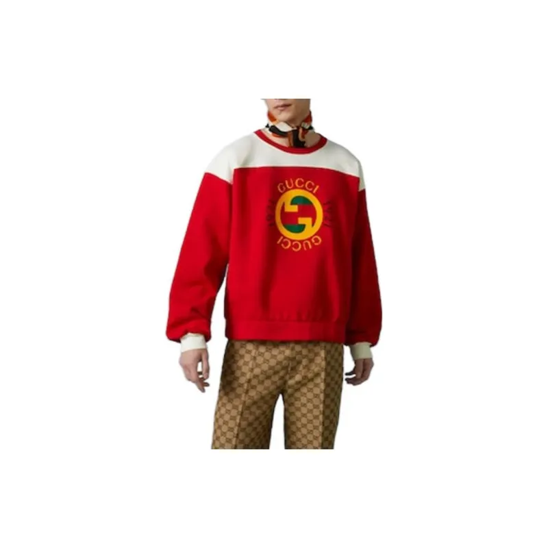 GUCCI Interlock 1921 Logo Crewneck-2
