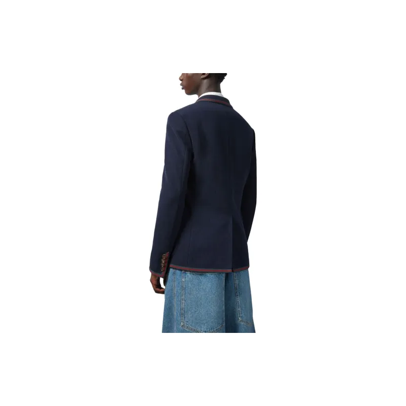 GUCCI Web Detailed Jersey Jacket-3