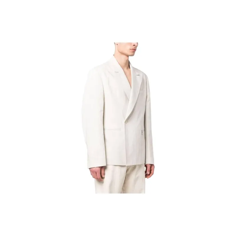 Jacquemus Business Suits Men White-3