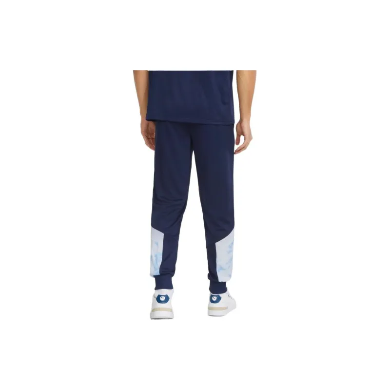 PUMA Knitted Sports Pants Men's Blue-4