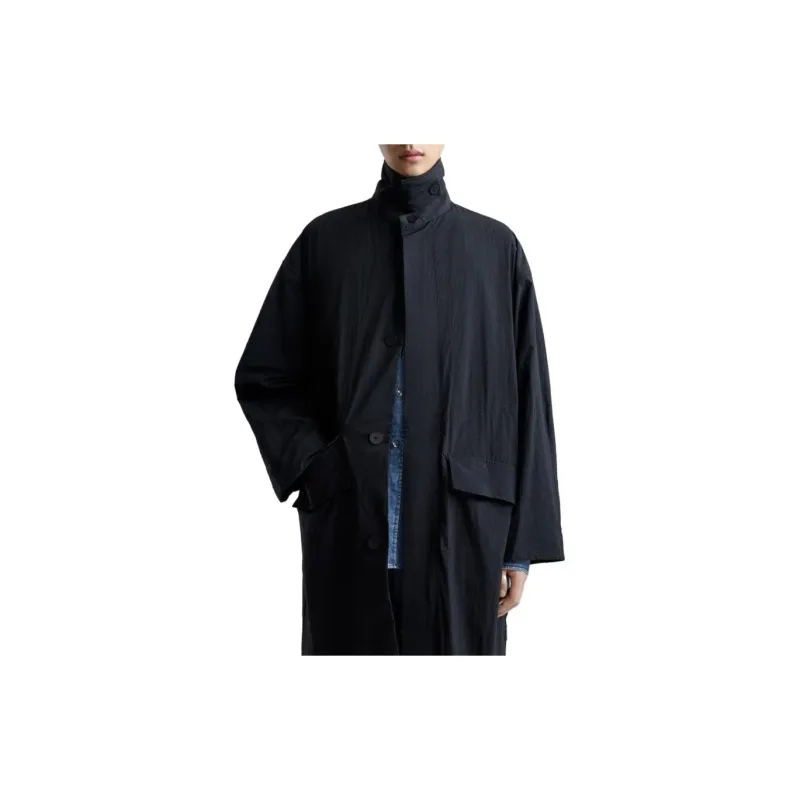 Studio Nicholson X ZARA Studio Nicholson Co-brand Trench Coats Men Black-3