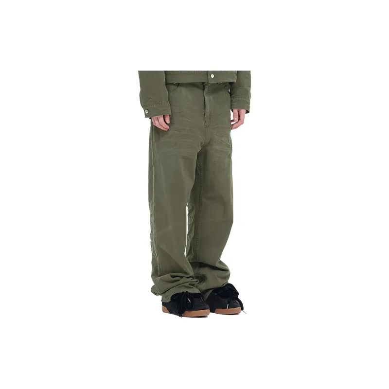 WE11DONE Jeans Men Khaki-4