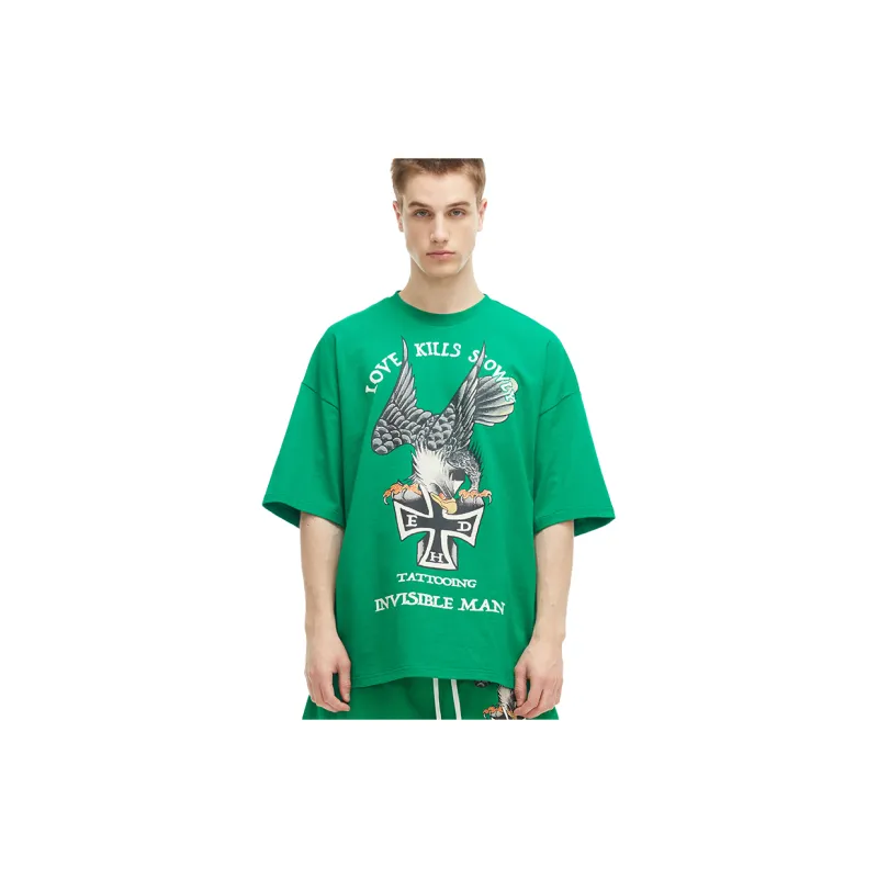 Ed Hardy SS22 T Shirt Men's Forest Dark Green-4