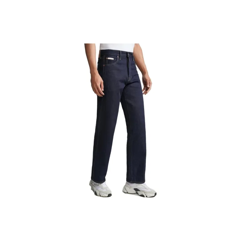 CALVIN KLEIN Simple Collection SS23 Jeans Unisex Denim Dark Blue-3