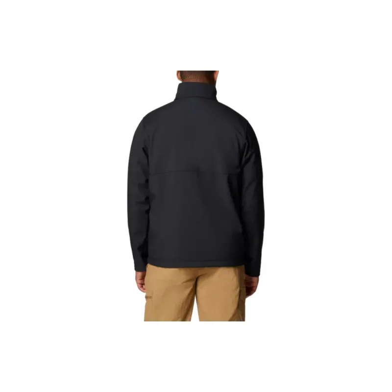 Columbia Ascender Letter Print Stand Collar Long-Sleeved Men's Black-2