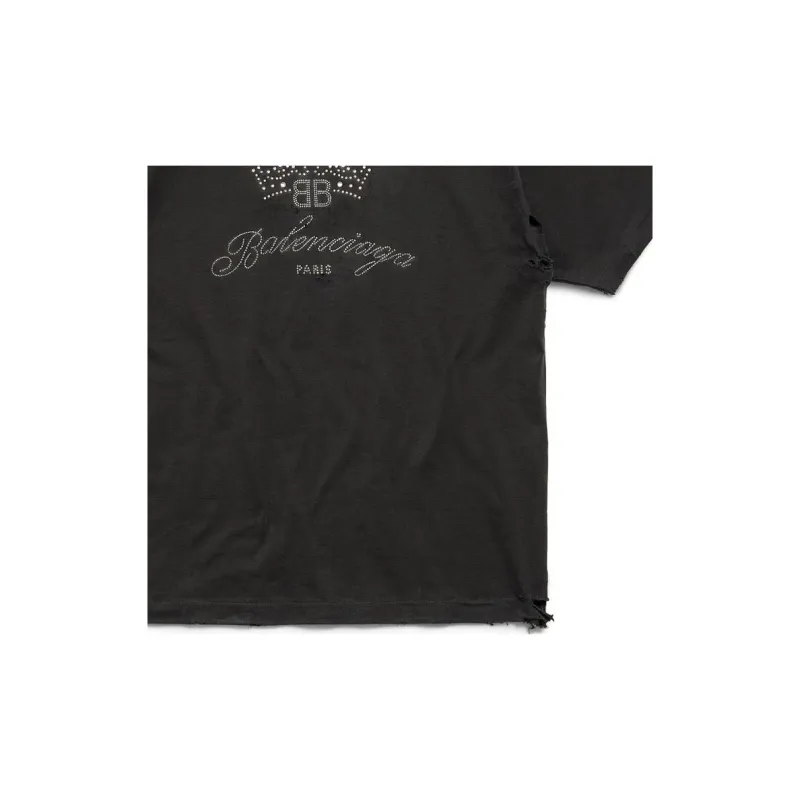 Balenciaga T Shirt Regular Fit Unisex Black-6
