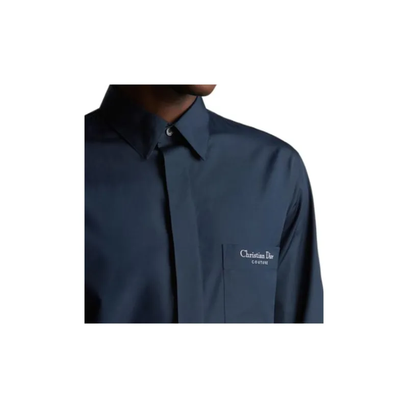 DIOR Shirts Men Blue-3