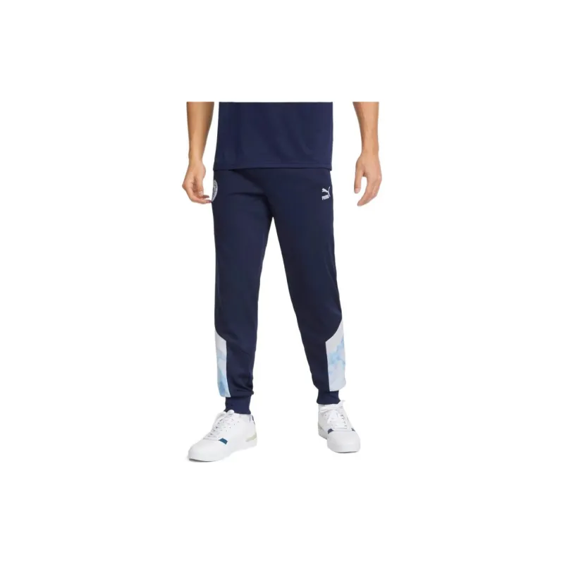 PUMA Knitted Sports Pants Men's Blue-3