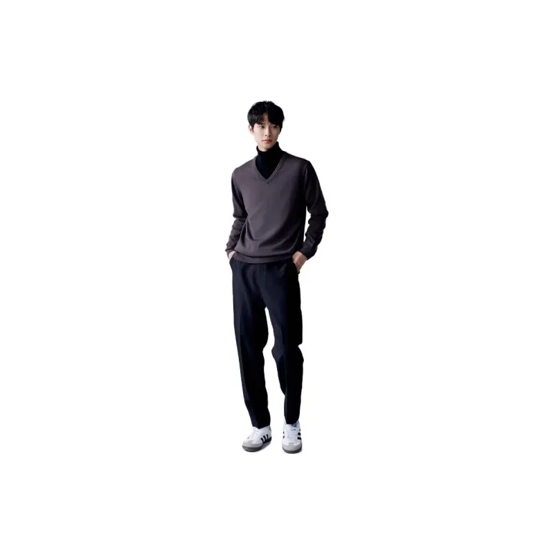 MIANXIANSHENG FW23 Sweater Men's Warm Stone Gray-1