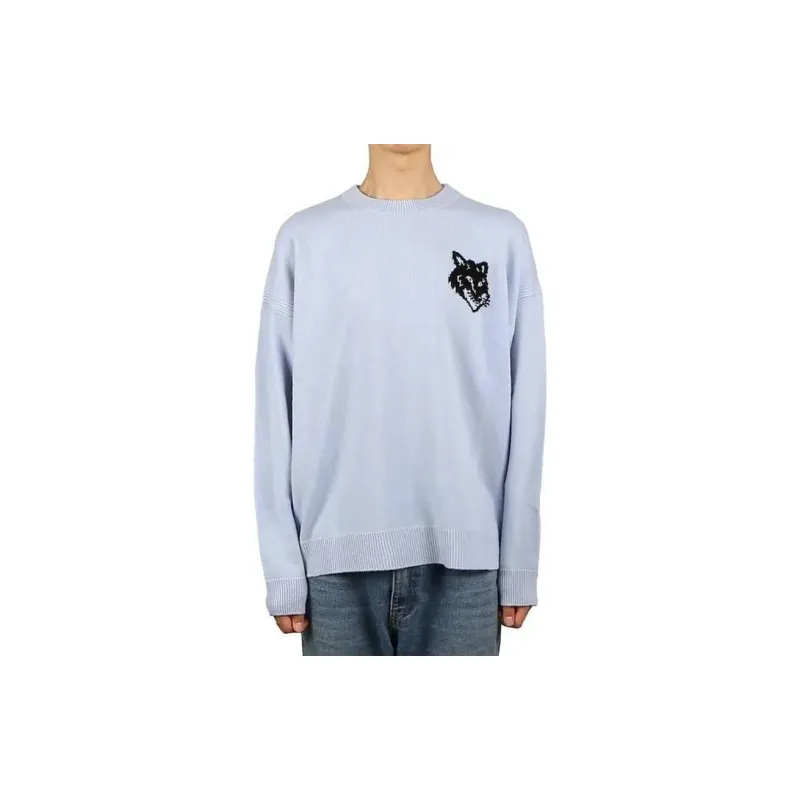 Maison Kitsune Fox Intarsia Knit Jumper-2