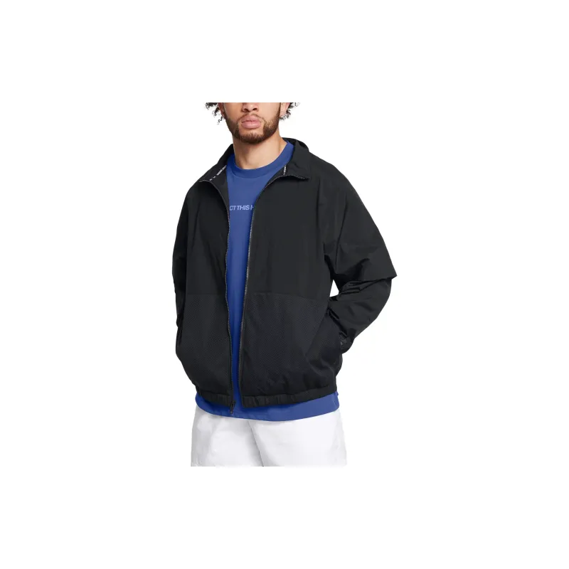 Under Armour Woven Collection CRINKLE Jackets Coats Men's Black-2