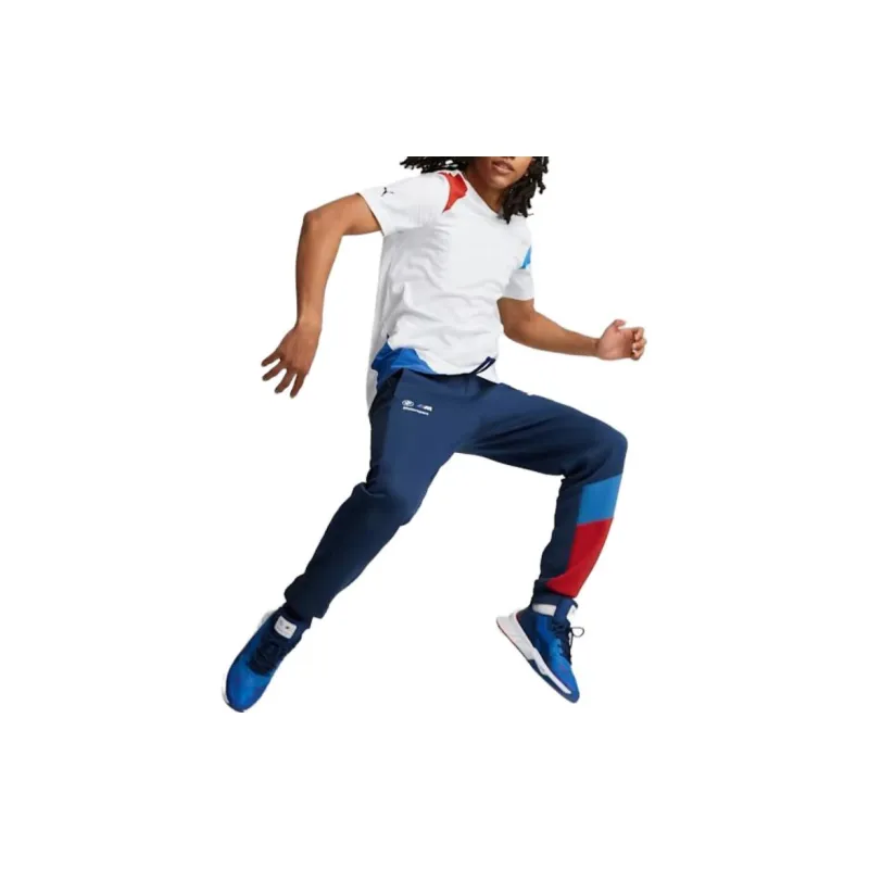 PUMA BMW M Motorsport Knitted Sweatpants Men Blue-4