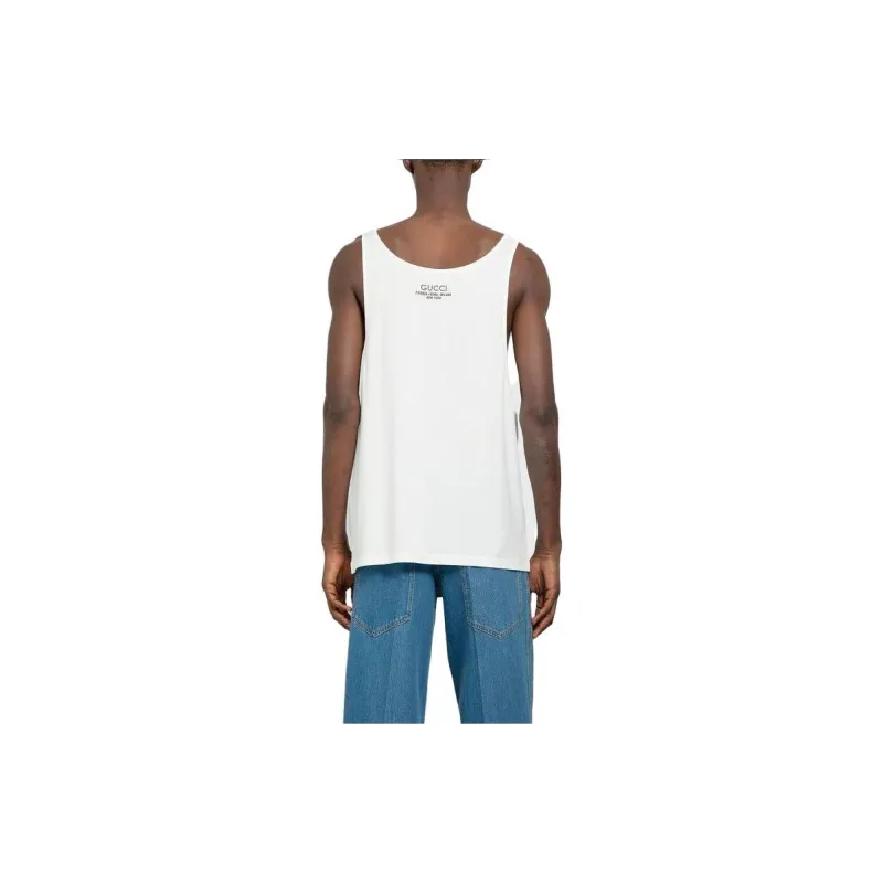 GUCCI Soft Cotton Jersey Tank Top-4