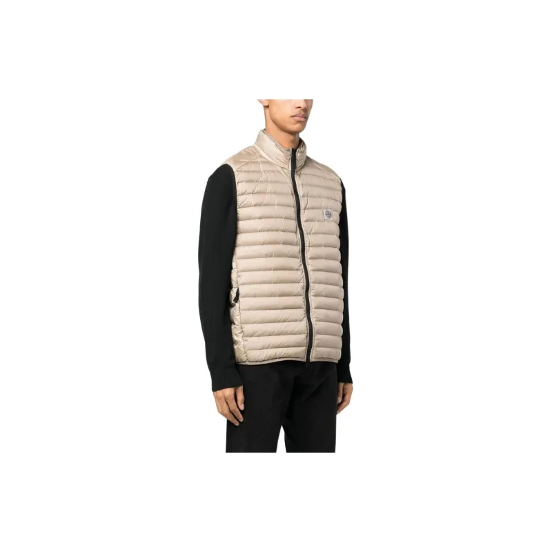 STONE ISLAND Vests Men Beige-3