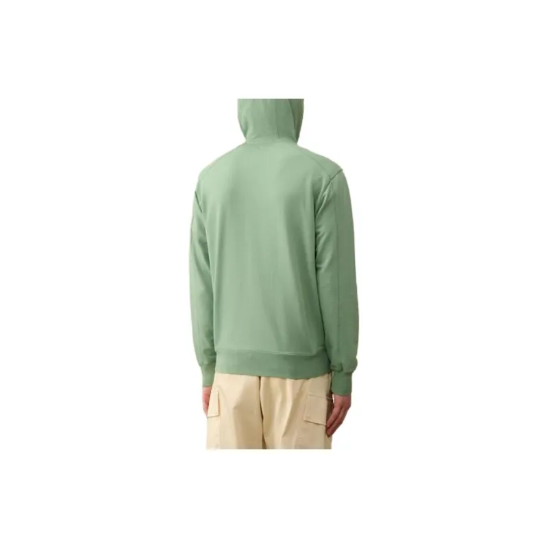 C.P.Company Light Fleece Zipped Hoodie Jackets Coats Men's Green-3