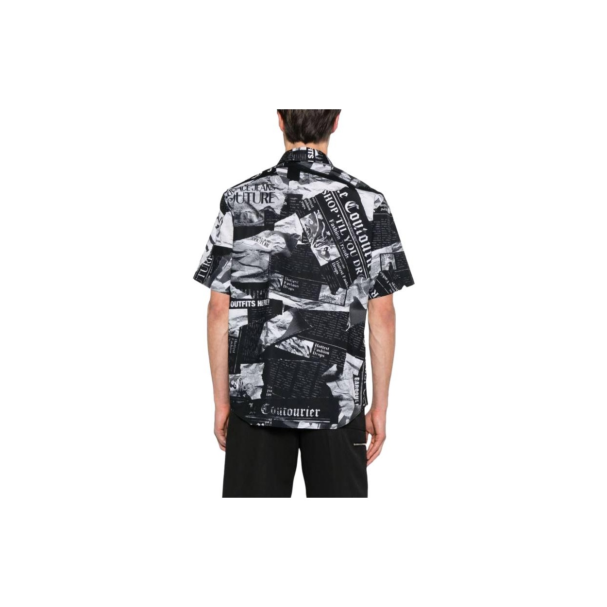 VERSACE JEANS COUTURE Pattern-Printed Short-Sleeved Shirt