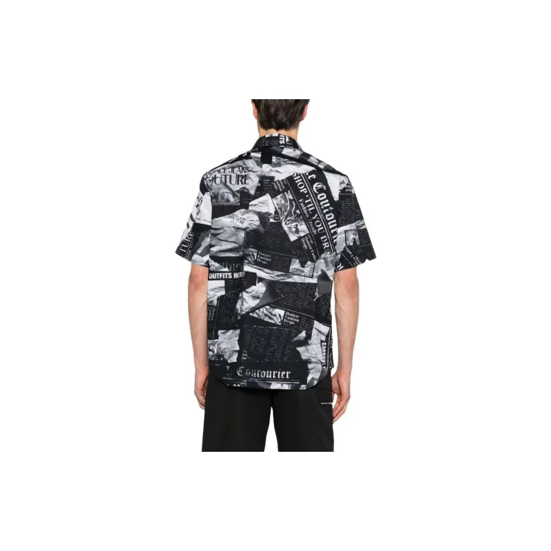VERSACE JEANS COUTURE Pattern Printed Short Sleeved Shirt-2