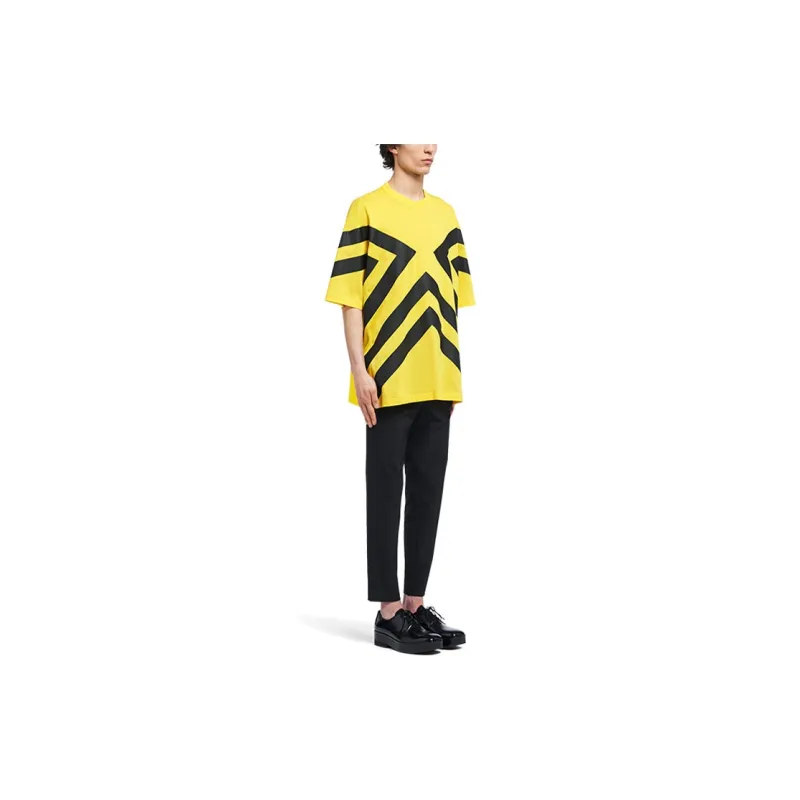 PRADA T-Shirts Men Yellow-3