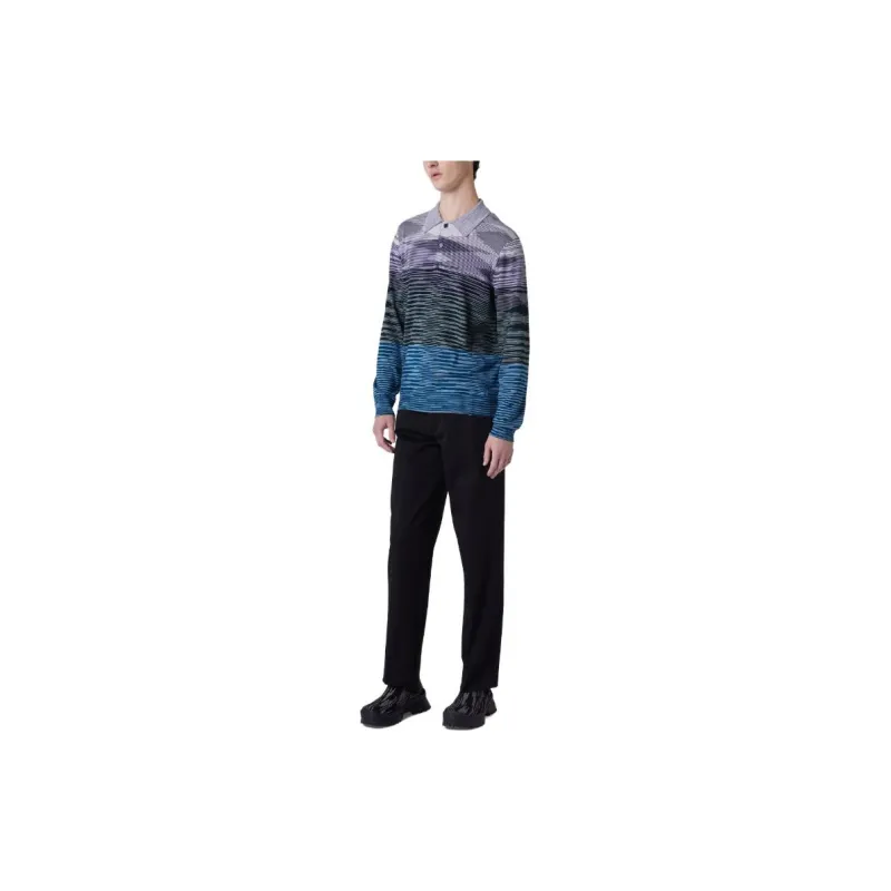MISSONI Striped Polo Shirt-2