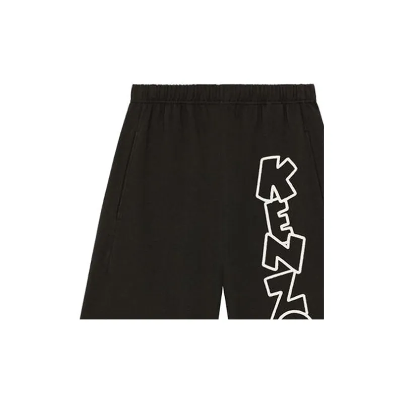 KENZO Casual Shorts Men Black-5
