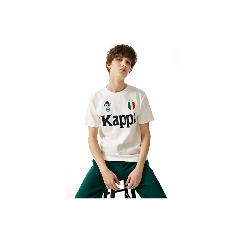 Kappa 1916 Set in Sleeve T Shirt Men's Korean White-2