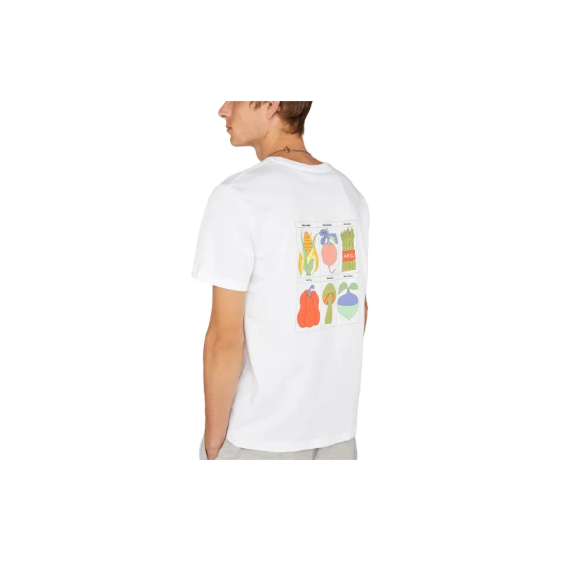 A.P.C Remy Logo print Cotton T shirt-3