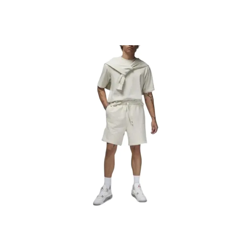Jordan Casual Shorts Men Oats Heather Gray-3