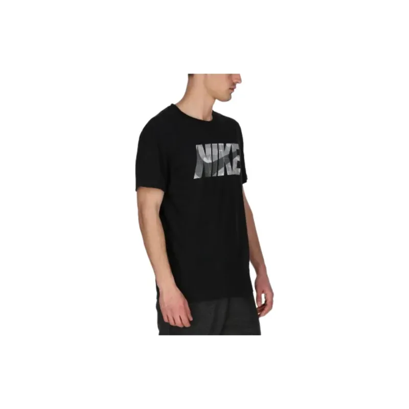 Nike T Shirts Men Black-5