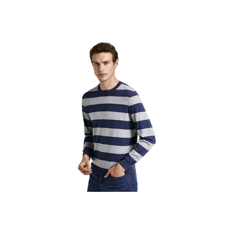 GOLDLION Sweater Men's Gray Blue-1
