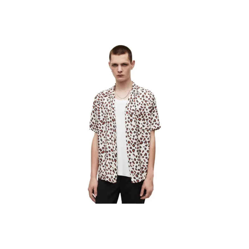 ALLSAINTS Shirts Men Gray White-1