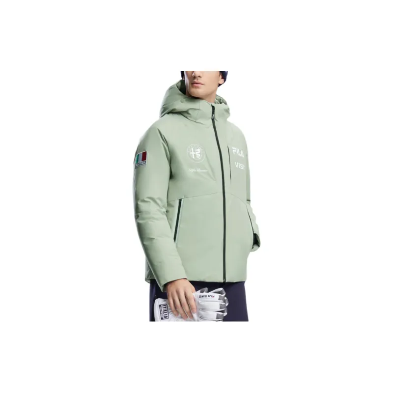 FILA Down Jacket Men's Pearl Luster Green-3