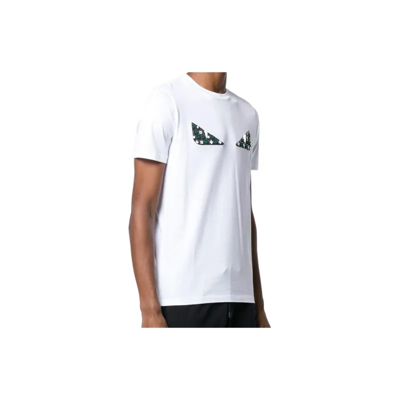FENDI T Shirts Men White-2