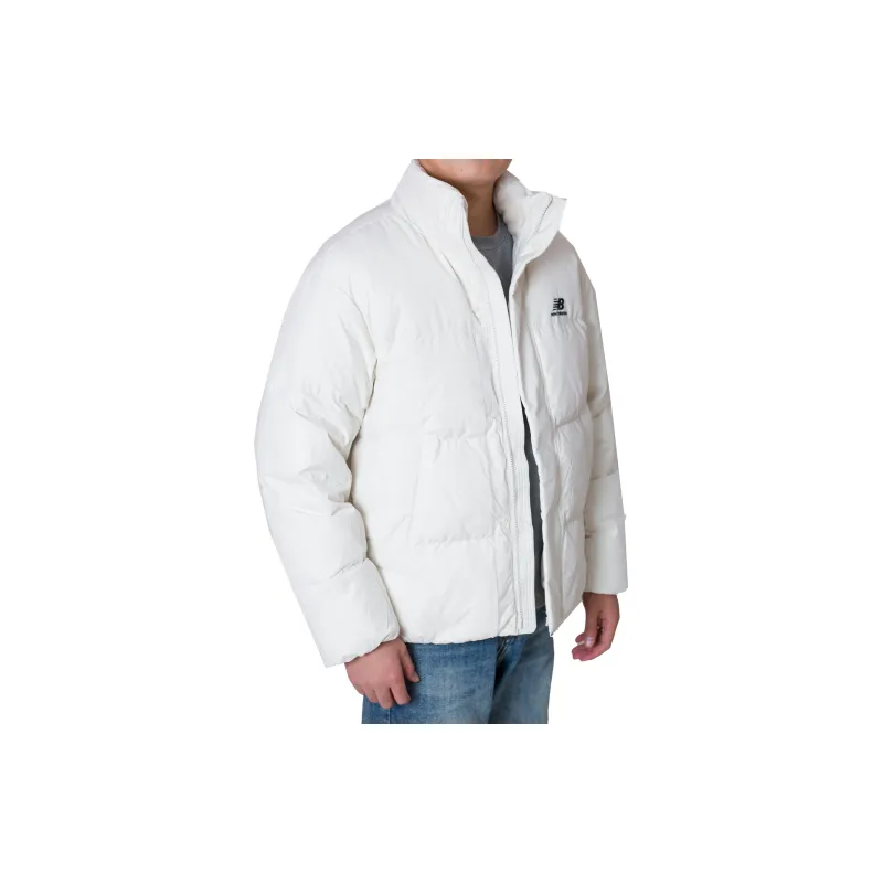 New Balance Down Jacket Men's Cream White-10
