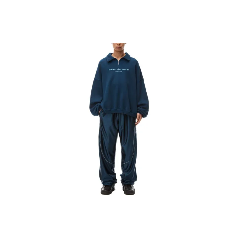 Alexander Wang Half Zipped Polo Sweatshirt-1