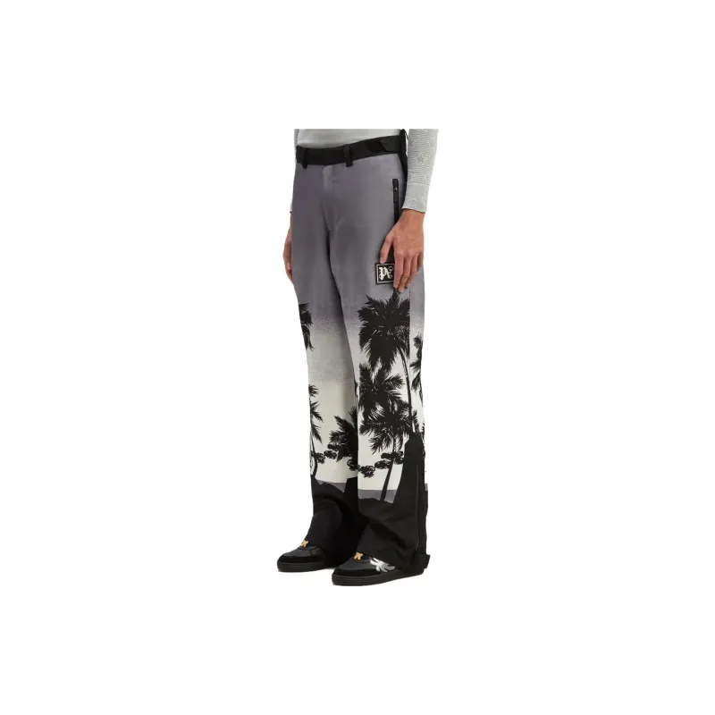 PALM ANGELS Palm Printed Straight Leg Padded Ski Bottoms-3