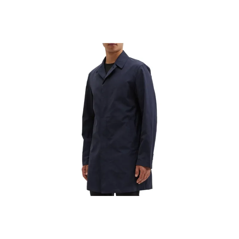 THEORY Single-breasted Cotton Coat-1