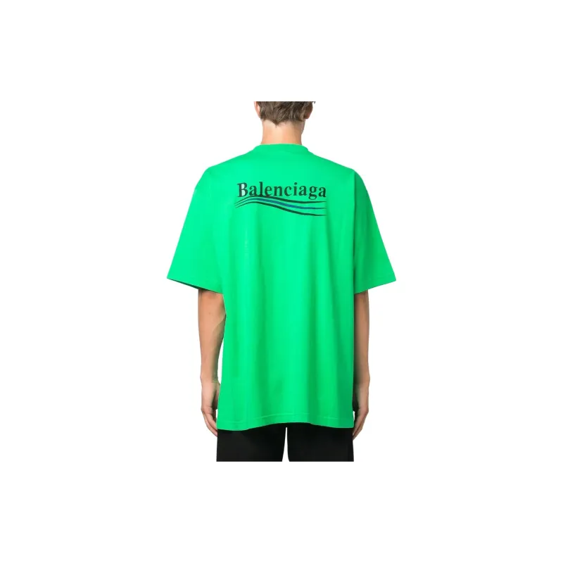 Balenciaga FW23 T Shirt Loose Fit Men's Green-3