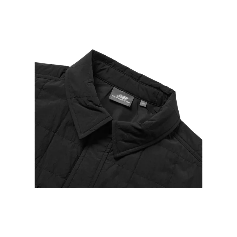 New Balance Puffer Jackets Men Black-4