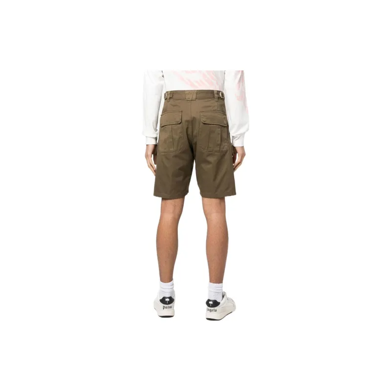 DIESEL Logo embroidered Cotton Cargo Shorts-2