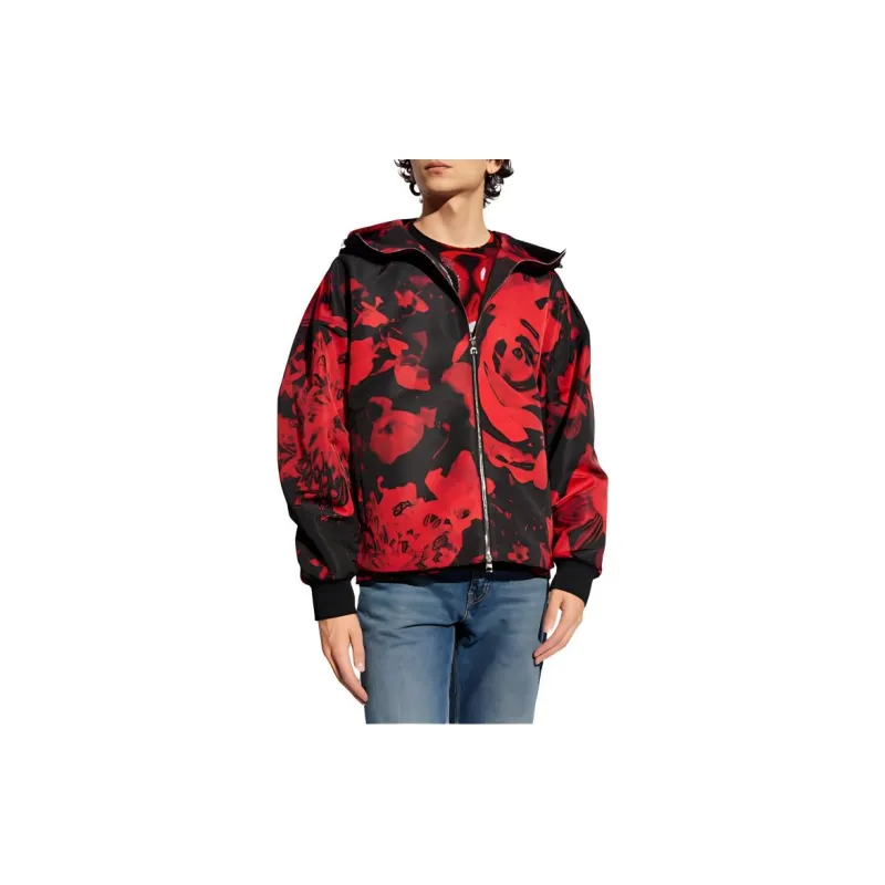 Alexander McQueen Graphic Printed Hooded Jacket-2